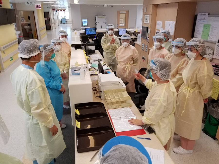 Hong Kong recorded the first confirmed case of COVID-19 on 23 January. Following the activation of Emergency Response Level on 25 January in public hospitals, a series of measures were implemented to enhance infection control, and to consolidate resources to combat the pandemic.
